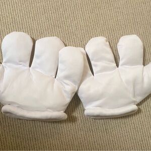 White Cartoon Character Gloves